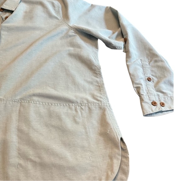 DULUTH TRADING CO Heirloom Gardening Button-Up Shirt in Light Blue Size 2X - Picture 5 of 14